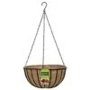 12" Black Traditional Hanging Basket With Coco Liner 1 12" Black Traditional Hanging Basket With Coco Liner -Gardeners Edge Sales r407am