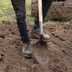 Leonard Round Point, Open Back Shovel With 48in Ash Handle -Gardeners Edge Sales rps 3