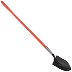 Leonard Round Point, Open Back Shovel With 48in Composite Handle