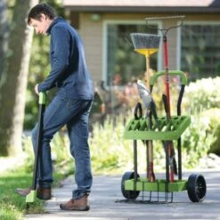 Vertex Super Duty Lawn And Garden Tool Box On Wheels -Gardeners Edge Sales sd490 5