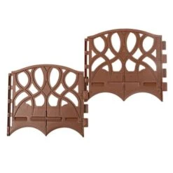 Decorative Scroll Interlocking Edging Brown -Gardeners Edge Sales sde20 brn 2
