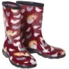 Sloggers Boots Red With Chickens Size 6 -Gardeners Edge Sales slgb rc 6