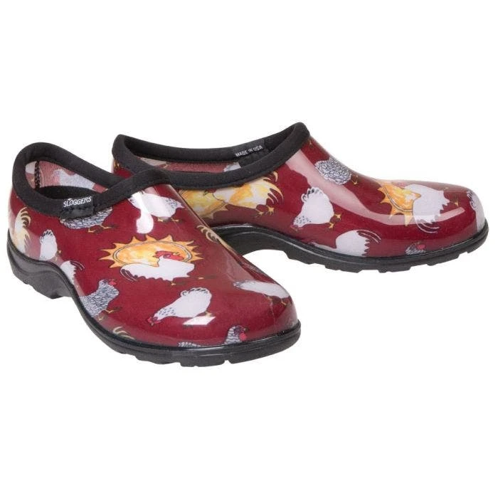 Sloggers Shoes Red With Chickens Size 9 3 Sloggers Shoes Red With Chickens Size 9