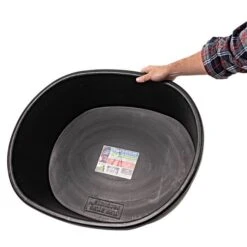 Heavy Duty Oval Stock Tank 15 Gallon -Gardeners Edge Sales t103tsge in hand