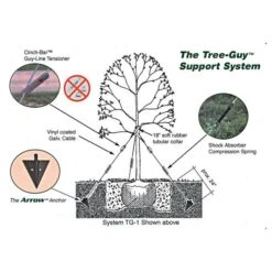 Tree-Guy Arrow Anchor W/ 12' Tree Tie Webbing -Gardeners Edge Sales tg4b 4