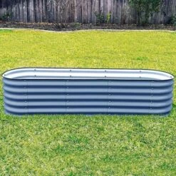 Vego 6-in-1 Modular Metal Raised Bed, Modern Grey