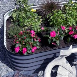 Vego 6-in-1 Modular Metal Raised Bed, Modern Grey -Gardeners Edge Sales vb6n1 gr 4 1