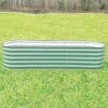 Vego 6 In 1 Modular Metal Raised Bed, Olive Green -Gardeners Edge Sales vb6n1 og 1 1