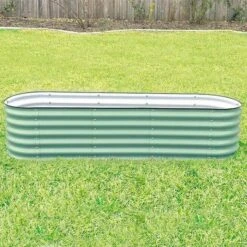 Vego 6 In 1 Modular Metal Raised Bed, Olive Green