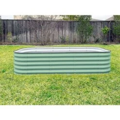 Vego 9 In 1 Modular Metal Raised Bed, Olive Green