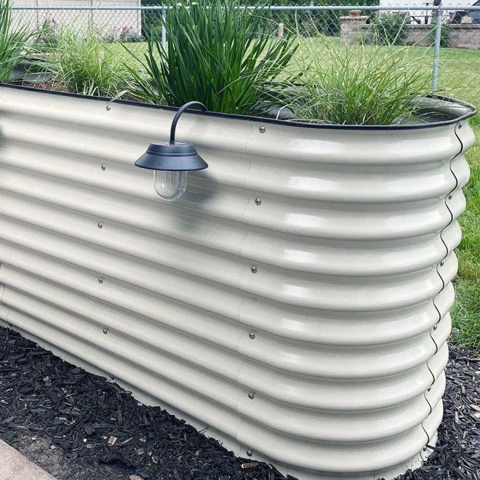 Vego Extra Tall 9 In 1 Modular Raised Bed, Pearl White 4 Vego Extra Tall 9 In 1 Modular Raised Bed, Pearl White - Image 2