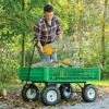 Leonard Utility Wagon, 30in X 46in X 7.5in Tray 1 Leonard Utility Wagon, 30in X 46in X 7.5in Tray -Gardeners Edge Sales vp gw45