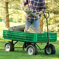 Leonard Utility Wagon, 30in X 46in X 7.5in Tray -Gardeners Edge Sales vp gw45 5