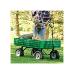 Leonard Utility Wagon, 30in X 46in X 7.5in Tray -Gardeners Edge Sales vp gw45 8