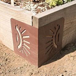 Bloom InstaBrace Raised Bed Corner Brackets Set Of 4 12 Bloom InstaBrace Raised Bed Corner Brackets Set Of 4 -Gardeners Edge Sales vp instabrace 4