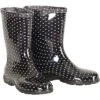 Sloggers Boots Black With White Polka Dots -Gardeners Edge Sales vp slgbbp