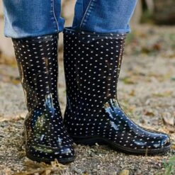 Sloggers Boots Black With White Polka Dots -Gardeners Edge Sales vp slgbbp 2