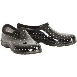 Sloggers Shoes Black With White Polka Dots