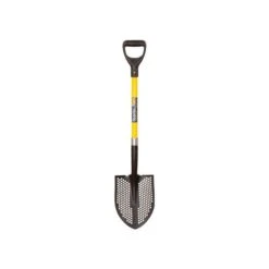 Toolite Round Point Shovel With Perforated Blade And Fiberglass Handle