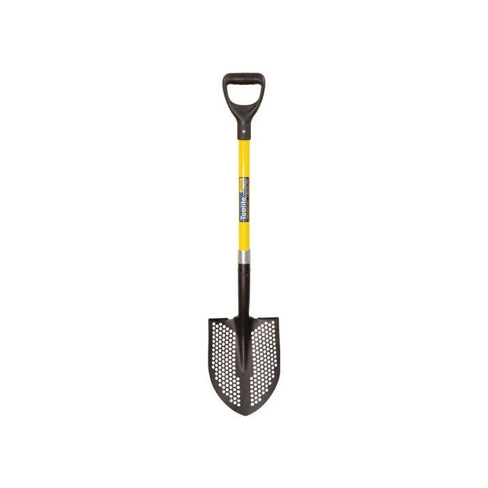 Toolite Round Point Shovel With Perforated Blade And Fiberglass Handle 3 Toolite Round Point Shovel With Perforated Blade And Fiberglass Handle