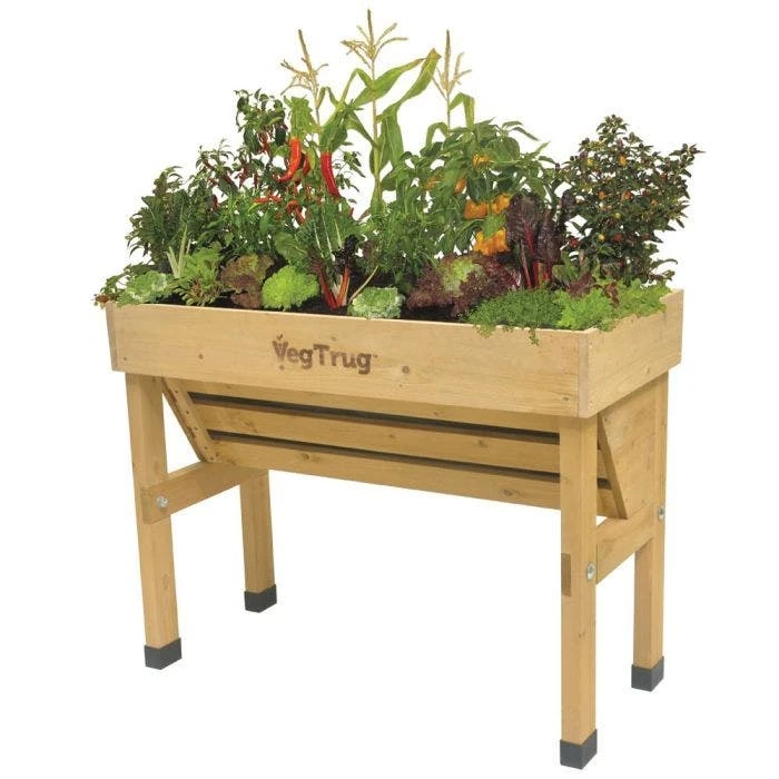 VegTrug Wall Hugger Elevated Garden Bed Natural 3 VegTrug Wall Hugger Elevated Garden Bed Natural