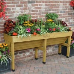 VegTrug Wall Hugger Elevated Garden Bed Natural 10 VegTrug Wall Hugger Elevated Garden Bed Natural -Gardeners Edge Sales vp vtwhx 3