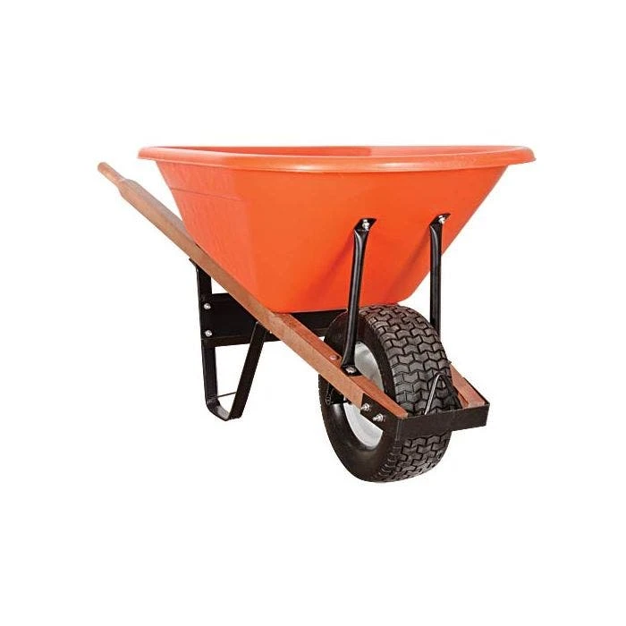 Leonard 6 Cubic Foot Capacity Poly Tray Wheelbarrows 3 Leonard 6 Cubic Foot Capacity Poly Tray Wheelbarrows