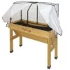 VegTrug Wall Hugger Small Garden Bed Greenhouse Frame And PE Cover -Gardeners Edge Sales vtgfpwhs