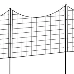 Zippity Black Metal Garden Fence, 25-Inch Tall