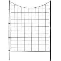 Zippity 39" Black Metal Garden Fence 5/PK